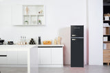 Arctic Chef, 10 Cu. Ft. Top Mount Retro Refrigerator, Black