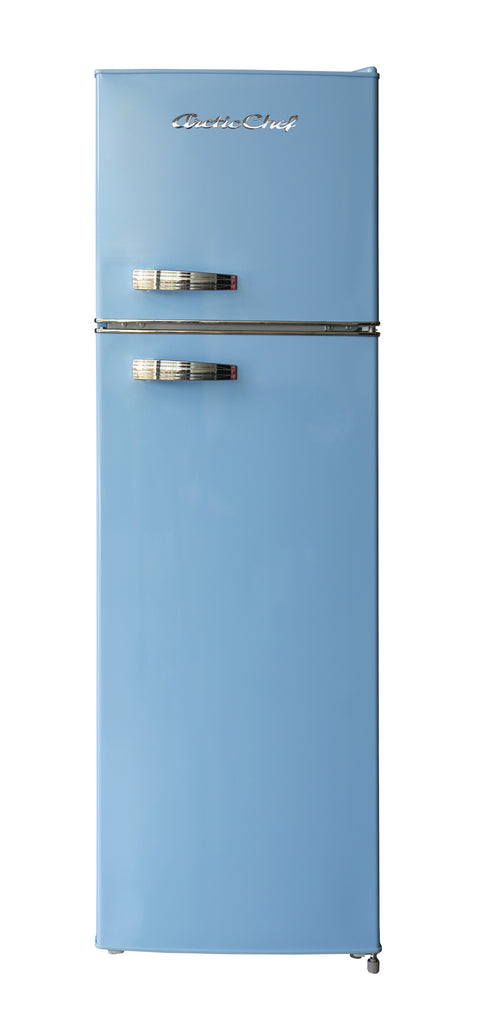 Arctic Chef, 10 Cu. Ft. Top Mount Retro Refrigerator, Blue