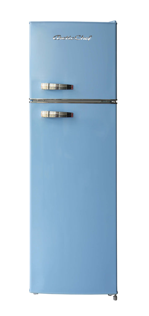 Arctic Chef, 10 Cu. Ft. Top Mount Retro Refrigerator, Blue
