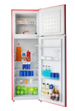 Arctic Chef, 10 Cu. Ft. Top Mount Retro Refrigerator, Red