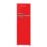 Arctic Chef, 10 Cu. Ft. Top Mount Retro Refrigerator, Red