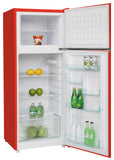 Arctic Chef, 10 Cu. Ft. Top Mount Retro Refrigerator, Red