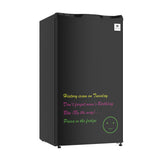 Arctic Chef, 3.2 Cu. Ft. Eraser Board Compact Refrigerator, Black