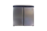 Artic Chef, 5.5 Cu. Ft. Side By Side 2 Door Refrigerator/Freezer, Stainless Steel