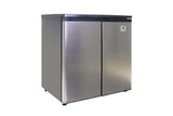 Artic Chef, 5.5 Cu. Ft. Side By Side 2 Door Refrigerator/Freezer, Stainless Steel