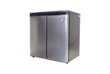 Artic Chef, 5.5 Cu. Ft. Side By Side 2 Door Refrigerator/Freezer, Stainless Steel