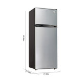 Arctic Chef, 7.5 Cu. Ft. Top Mount Refrigerator, Platinum