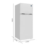 Arctic Chef, 7.5 Cu. Ft. Top Mount Refrigerator, White