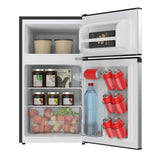 Arctic Chef, 3.2 Cu. Ft. Compact Refrigerator, 2 Door, Stainless Steel