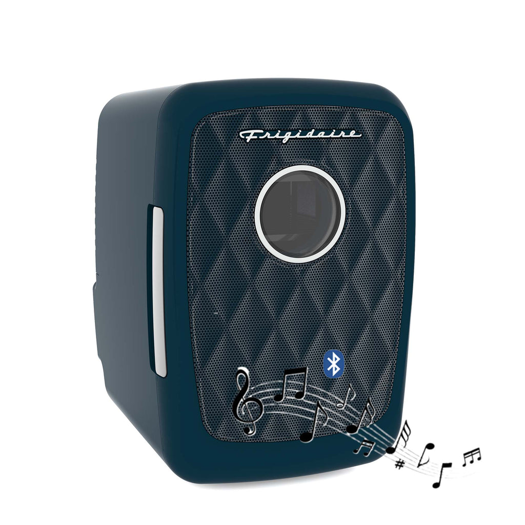 Frigidaire, 6 Can/4 Liter Mini Personal Fridge Cooler, With Bluetooth Speaker, Azure