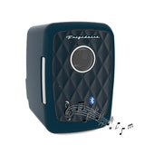 Frigidaire, 6 Can/4 Liter Mini Personal Fridge Cooler, With Bluetooth Speaker, Azure