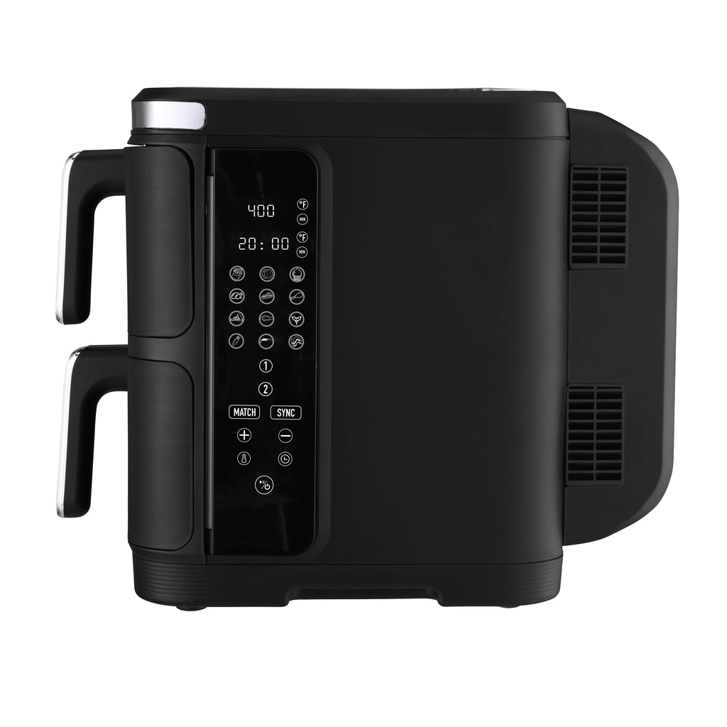 Culinary Chef 11.6 Qt./10.4L Double Stack Digital Air Fryer, Black