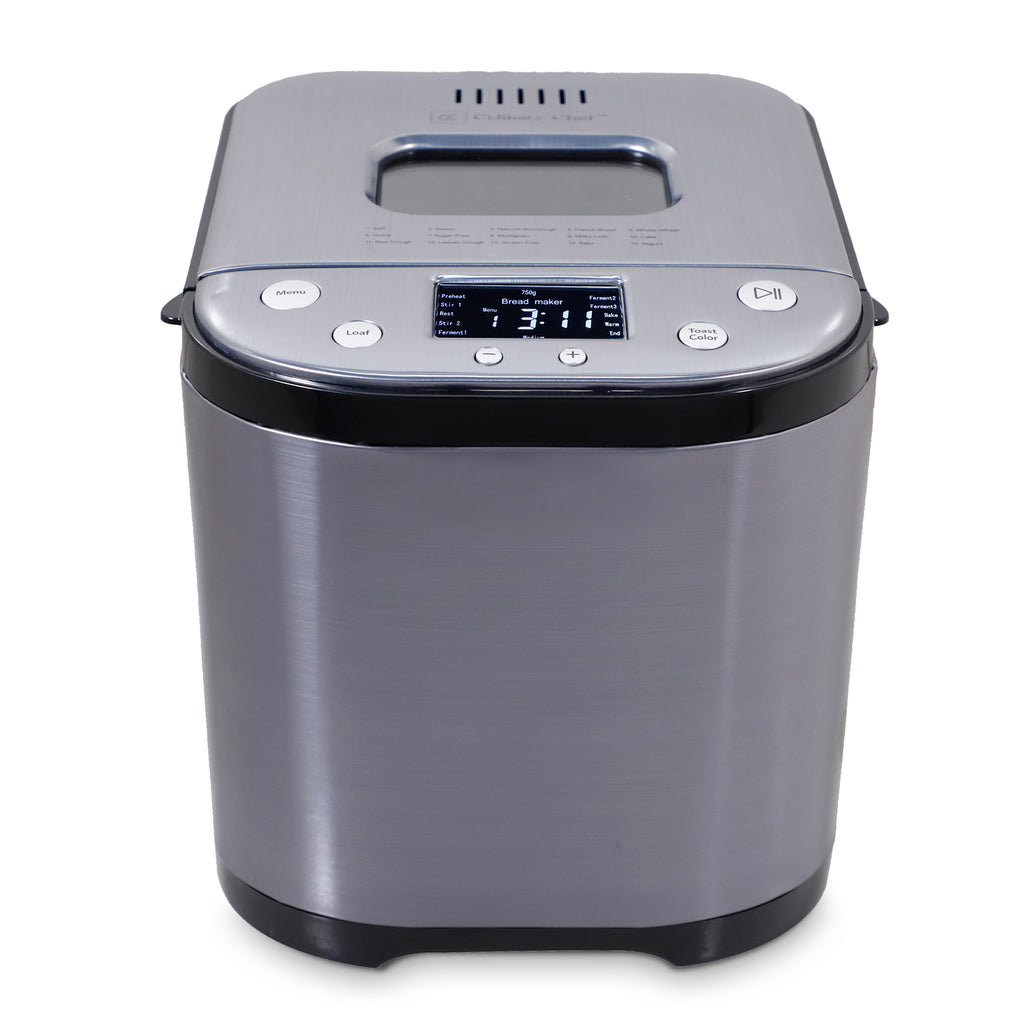Culinary Chef, Bread Maker, 15 Program, Black Stainless Steel