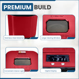 Culinary Chef Bread Maker, 15 Program, Red Stainless Steel