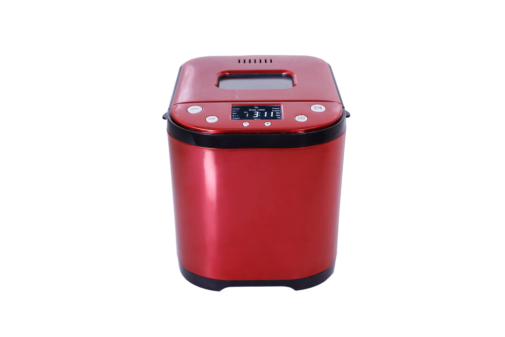 Culinary Chef, Bread Maker, 15 Program, Red Stainless Steel