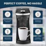 Culinary Chef 2-In-1 Coffee Maker K Cup/Ground Coffee Compatible, Black