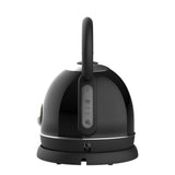 Culinary Chef, Cordless Retro Kettle With Thermometer, Black