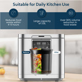 Culinary Chef 3.8L Smart Electric Food Waste Composter, Stainless Steel