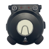 Culinary Chef, High Temperature Indoor Pizza Maker- Built In Thermostat& Pizza Stone, Black