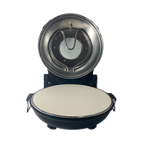 Culinary Chef, High Temperature Indoor Pizza Maker- Built In Thermostat& Pizza Stone, Black