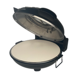 Culinary Chef, High Temperature Indoor Pizza Maker- Built In Thermostat& Pizza Stone, Black