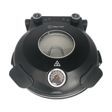 Culinary Chef, High Temperature Indoor Pizza Maker- Built In Thermostat& Pizza Stone, Black