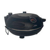 Culinary Chef, High Temperature Indoor Pizza Maker- Built In Thermostat& Pizza Stone, Black