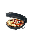 Culinary Chef, High Temperature Indoor Pizza Maker- Built In Thermostat& Pizza Stone, Black