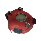 Culinary Chef, High Temperature Indoor Pizza Maker- Built In Thermostat& Pizza Stone, Red