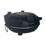 Culinary Chef, High Temperature Indoor Pizza Maker- Built In Thermostat& Pizza Stone, Black