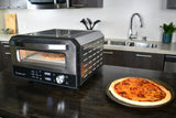 Culinary Chef, High Temperature Indoor Pizza Oven Touch Digital Screen, Stainless Steel
