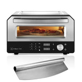 Culinary Chef, High Temperature Indoor Pizza Oven Touch Digital Screen, Stainless Steel