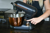 Culinary Chef,4.5L Stand Mixer, Black with Rose Gold Bowl And Trim