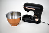 Culinary Chef,4.5L Stand Mixer, Black with Rose Gold Bowl And Trim