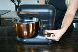 Culinary Chef,4.5L Stand Mixer, Black with Rose Gold Bowl And Trim