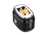 Culinary Chef, 2 Slice Retro Toaster, Black