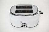 Culinary Chef, 2 Slice Retro Toaster, White