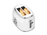 Culinary Chef, 2 Slice Retro Toaster, White
