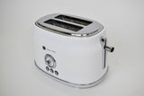 Culinary Chef, 2 Slice Retro Toaster, White