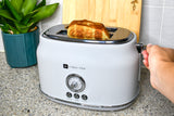 Culinary Chef, 2 Slice Retro Toaster, White