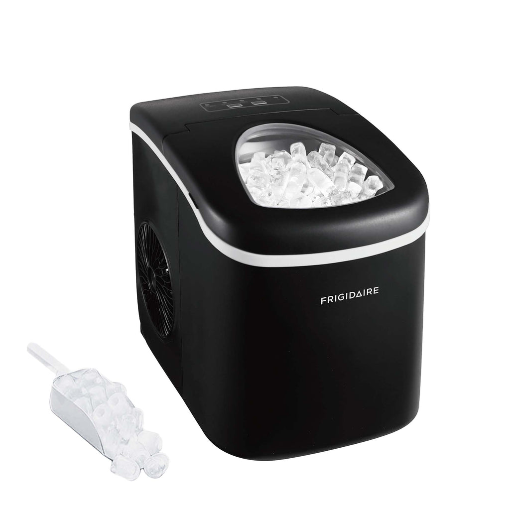 Frigidaire, 26 Lbs. Countertop Ice Maker, Bullet Shaped Ice, Black