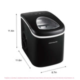 Frigidaire, 26 Lbs. Countertop Ice Maker, Bullet Shaped Ice, Black