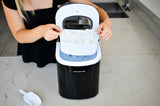 Frigidaire, 26 Lbs. Countertop Ice Maker, Bullet Shaped Ice, Black