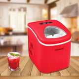 Frigidaire, 26 Lbs. Countertop Ice Maker, Bullet Shaped Ice, Red
