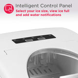 Frigidaire, 26 Lbs. Countertop Ice Maker, Bullet Shaped Ice, White