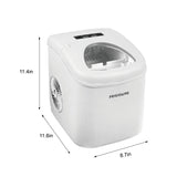 Frigidaire, 26 Lbs. Countertop Ice Maker, Bullet Shaped Ice, White