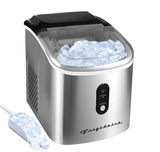 Frigidaire, 26 Lbs. Retro Countertop Ice Maker, With Self Cleaning Function, Bullet Shaped Ice, Stainless Steel