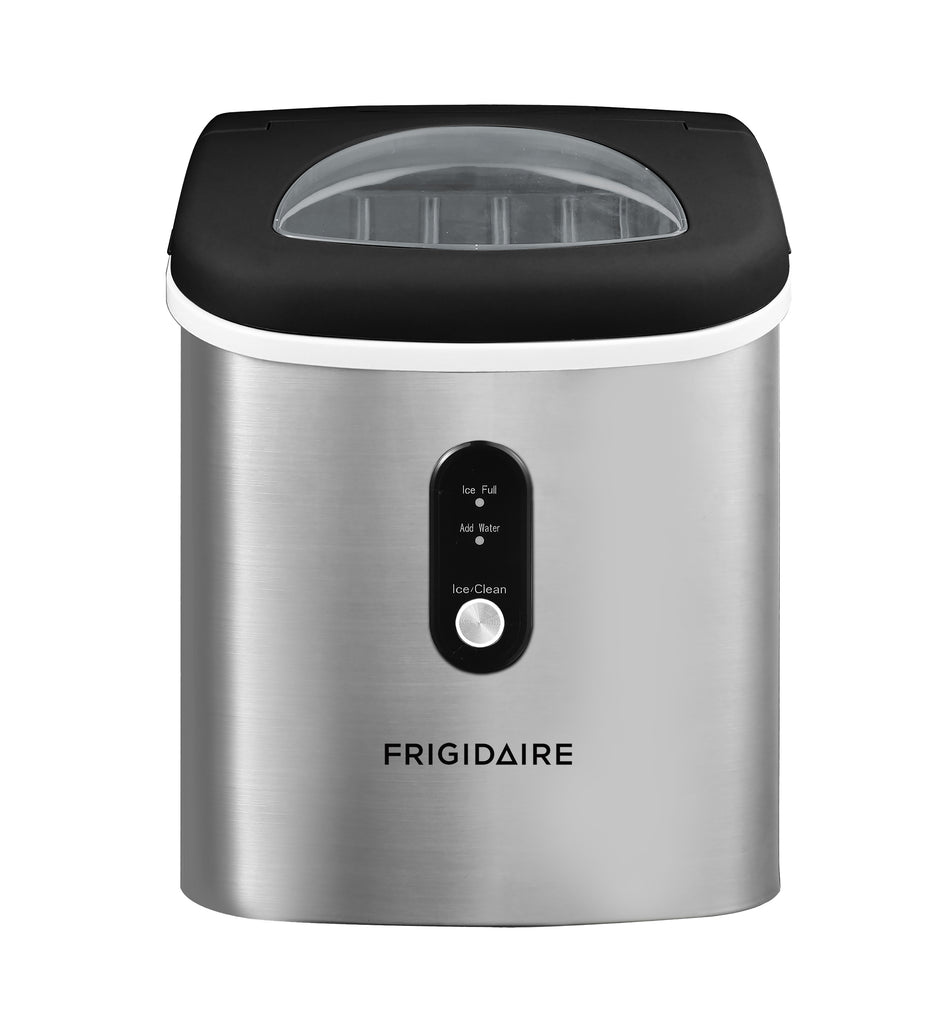 Frigidaire, 26 Lbs. Countertop Ice Maker, Bullet Shaped Ice, Stainless Steel