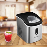 Frigidaire, 26 Lbs. Countertop Ice Maker, Bullet Shaped Ice, Stainless Steel