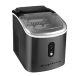 Frigidaire, 26 Lbs. Retro Countertop Ice Maker, With Self Cleaning Function, Bullet Shaped Ice, Black Stainless Steel